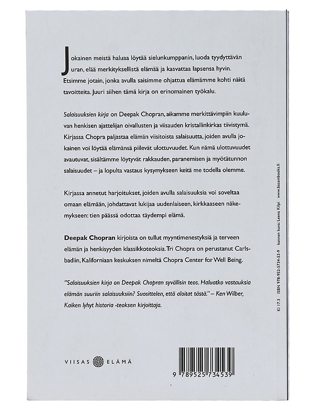 Salaisuuksien kirja - Chopra, Deepak - Tietokirjat ja oppaat - 10105415770 - 1