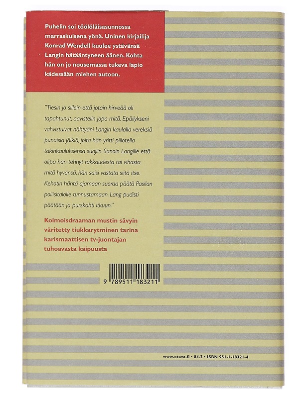 Lang - Westö, Kjell - Romaanit ja novellit - 10105415873 - 1