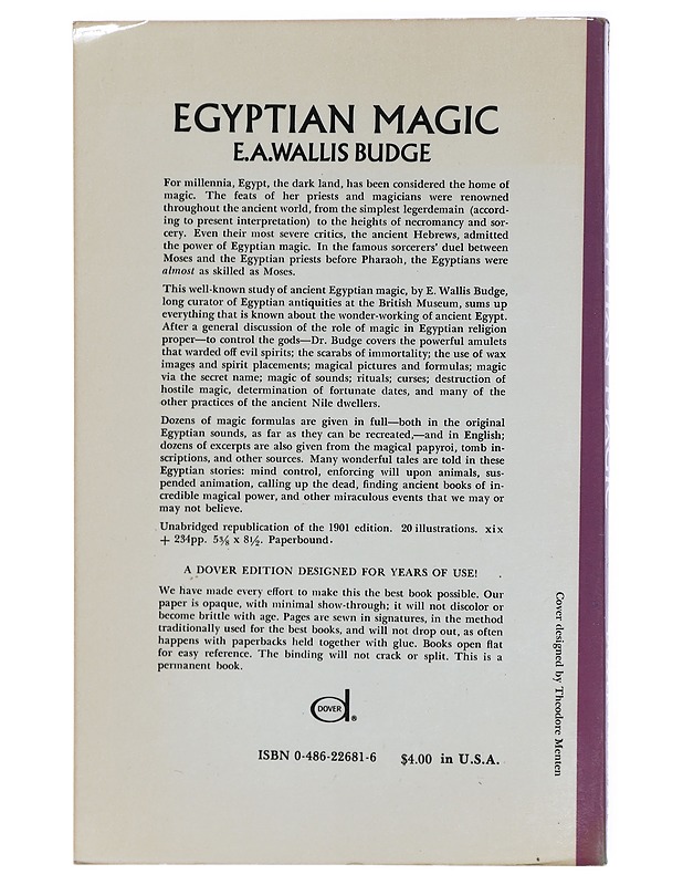 Egyptian magic - E. A. Wallis Budge - Tietokirjat ja oppaat - 10105415902 - 1
