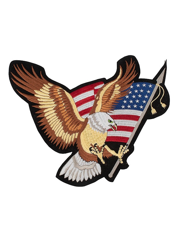Kangasmerkki Yhdysvaltojen kotka ja lippu - Ompelu - 10105415909 - 0