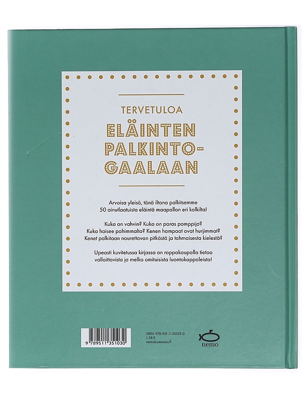 Eläinten palkintogaala - Jenkins, Martin - Lastenkirjat - 10105415917 - 1