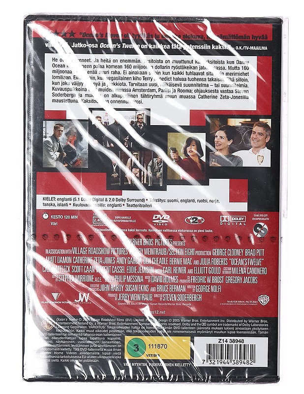 Ocean's Twelve - DVD - DVD-elokuvat - 10105415935 - 1