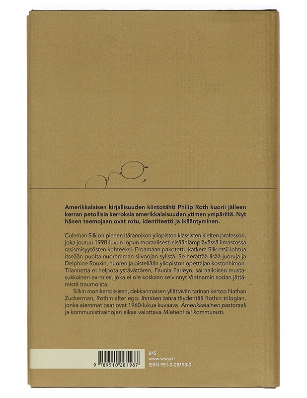 Ihmisen tahra - Roth, Philip - Romaanit ja novellit - 10105415979 - 1