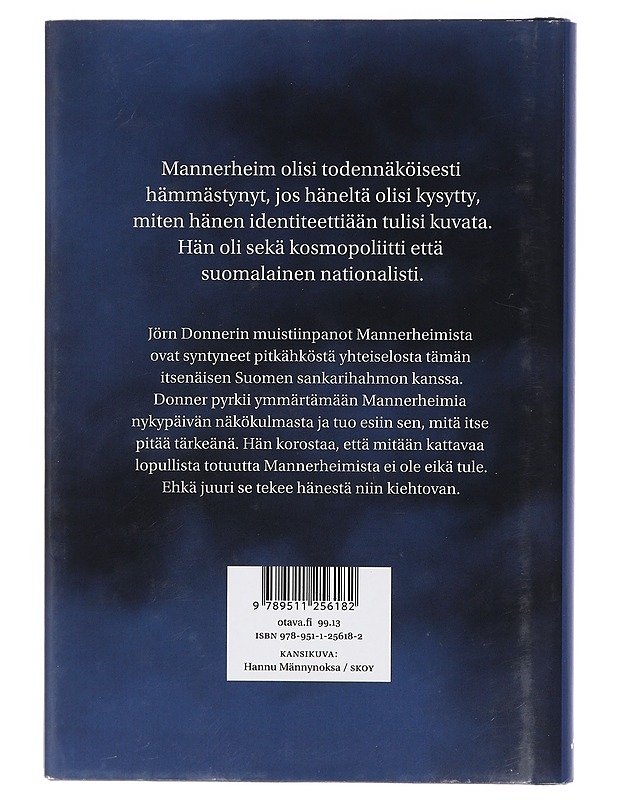 Muistiinpanoja Mannerheimista - Donner, Jörn - Elämäkerrat ja muistelmat - 10105415993 - 1