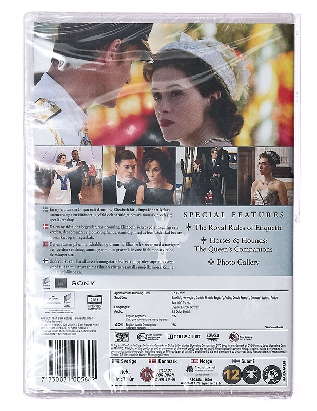 The Crown: The Complete Second Season - DVD - DVD-elokuvat - 10105415999 - 1