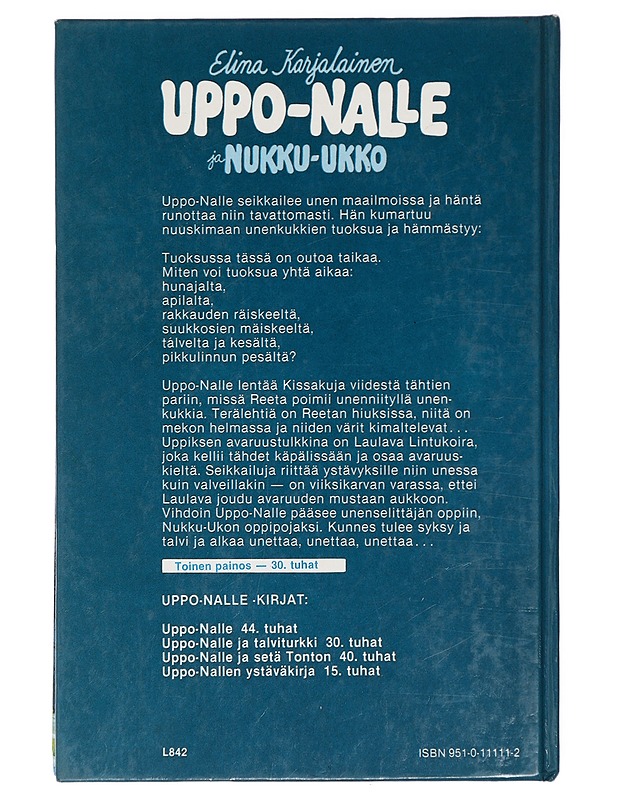 Uppo-Nalle ja Nukku-Ukko - Karjalainen, Elina - Lastenkirjat - 10105416031 - 1