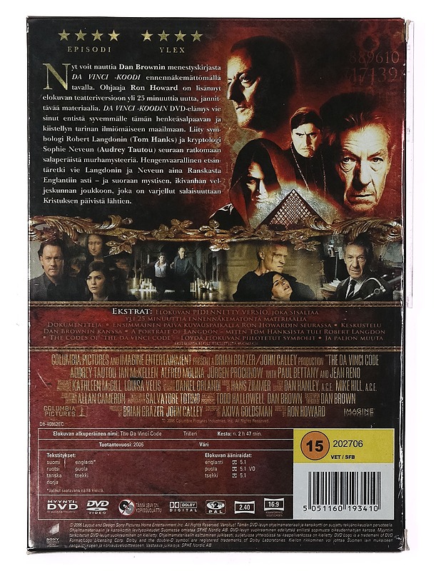 Da Vinci koodi - DVD - DVD-elokuvat - 10105416043 - 1