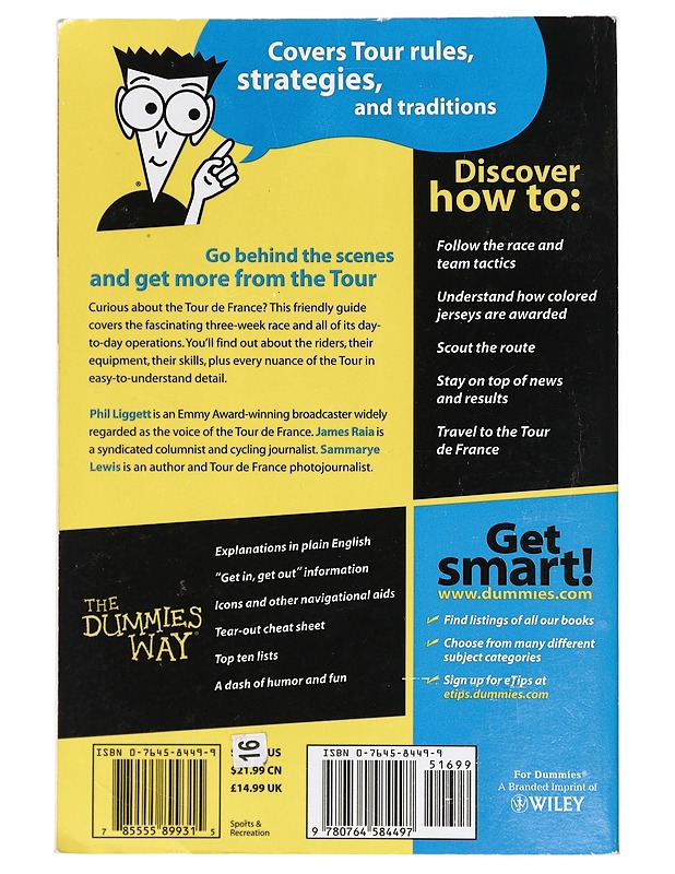 Tour de France for Dummies - Phil Legget, James Raia, Sammarye Lewis - Tietokirjat ja oppaat - 10105416051 - 1