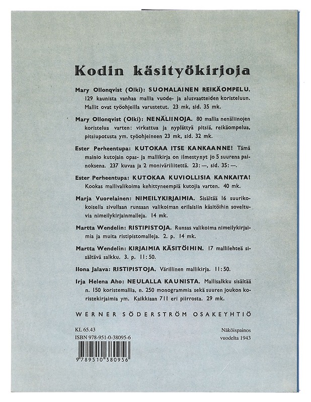 Kirjokintaita ja muita kansanomaisia neuleitöitä - Mary Olki - Tietokirjat ja oppaat - 10105416067 - 1