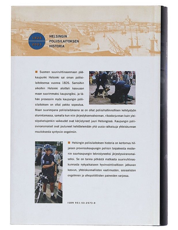 Helsingin poliisilaitoksen historia 1826-2001 - Keskinen, Kimmo - Historiakirjat - 10105416112 - 1