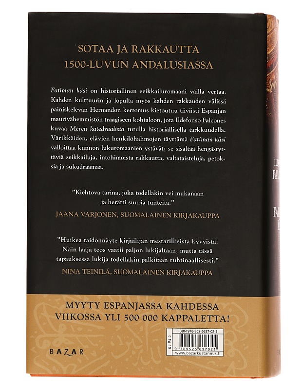 Fatiman käsi - Falcones, Ildefonso - Historiakirjat - 10105416142 - 1