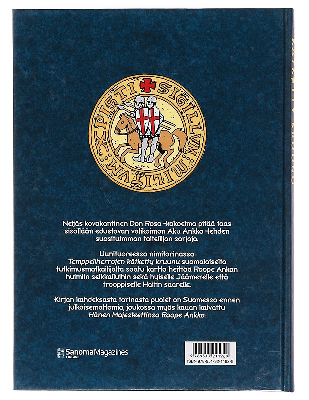 Temppeliherrojen kätketty kruunu ja muita Don Rosan parhaita - Rosa, Don - Lastenkirjat - 10105416162 - 1