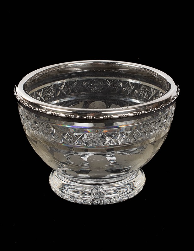 RIIHIMÄEN LASI Virpi kulho hopeapannalla - Designsuosikit - 10105416168 - 0