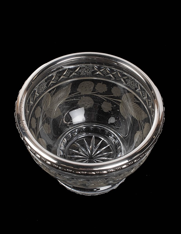 RIIHIMÄEN LASI Virpi kulho hopeapannalla - Designsuosikit - 10105416168 - 1