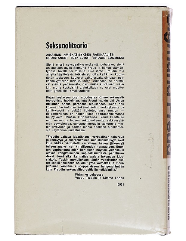 Seksuaaliteoria - Freud, Sigmund - Tietokirjat ja oppaat - 10105416176 - 1