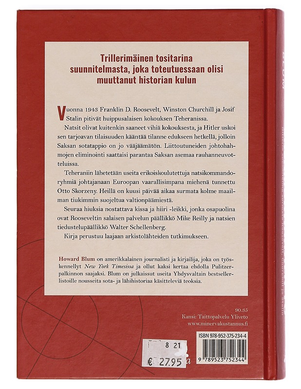Salamurhaajien yö - Blum, Howard - Historiakirjat - 10105416184 - 1