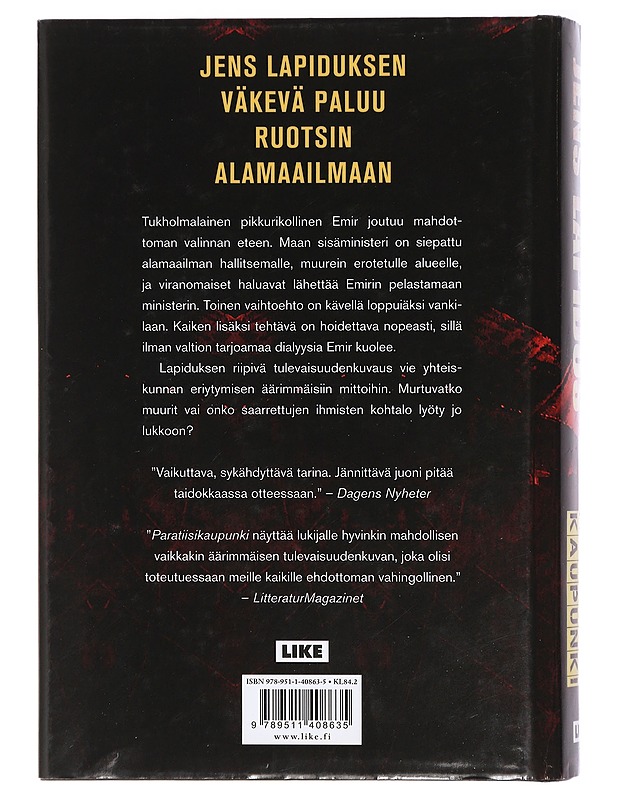 Paratiisikaupunki - Lapidus, Jens - Romaanit ja novellit - 10105416190 - 1