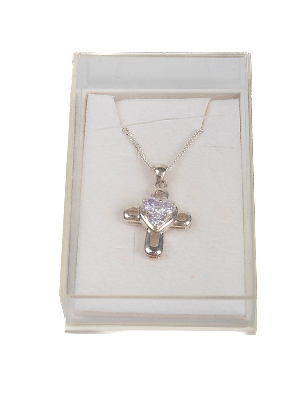 Hopeinen risti kaulakoru - Korut - 10105416197 - 1