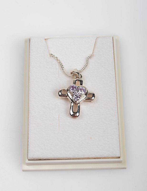 Hopeinen risti kaulakoru - Korut - 10105416197 - 0