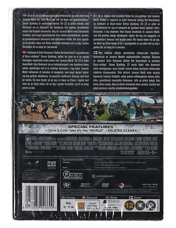 Jurassic World - DVD - DVD-elokuvat - 10105416213 - 1