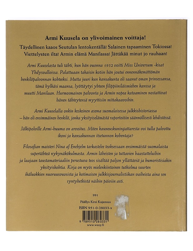 Armi Kuusela : myytti, julkkis ja supertähti - Nina af Enehjelm - Elämäkerrat ja muistelmat - 10105416214 - 1