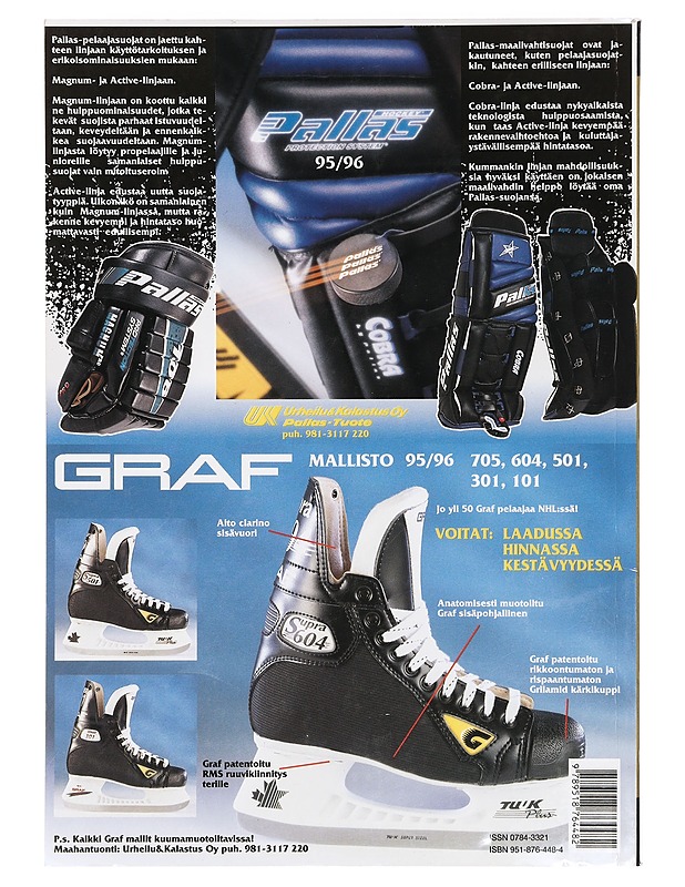 Jääkiekkokirja 1995-96 : Suomen jääkiekkoliiton ja SM-liigan virallinen kausijulkaisu = The Finnish Ice Hockey Federation official guide & record book - Mennander, Ari - Tietokirjat ja oppaat - 10105416250 - 1