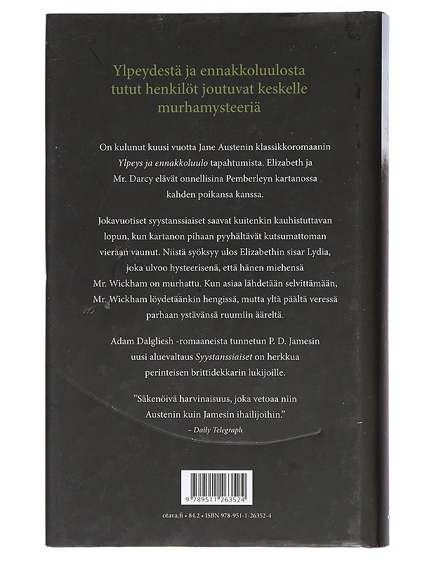 Syystanssiaiset - James, P. D. - Romaanit ja novellit - 10105416301 - 1