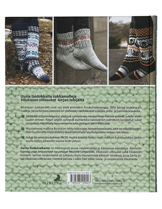Vilukissan sukka-aarre : pinta- ja kirjoneuleiden näyttävät yhdistelmät - Kotkavalkama, Sarita - Tietokirjat ja oppaat - 10105416302 - 1