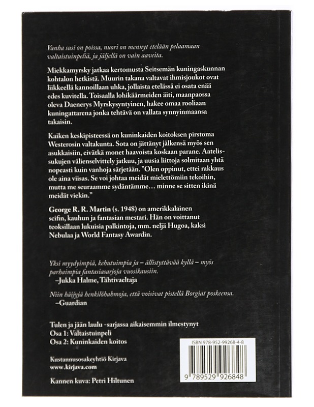 Miekkamyrsky. 1 ja 2 - Martin, George R. R. - Fantasia- ja scifi - 10105416320 - 1
