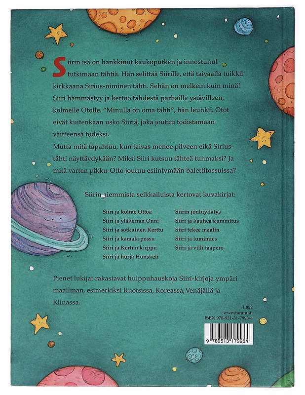 Siiri ja kadonnut tähti - Nopola, Tiina - Lastenkirjat - 10105416343 - 1