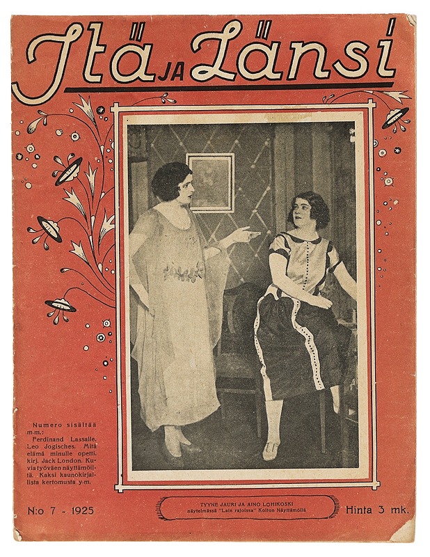 Itä ja länsi N:o 7 - 1925 - Lehdet - 10105416346 - 0