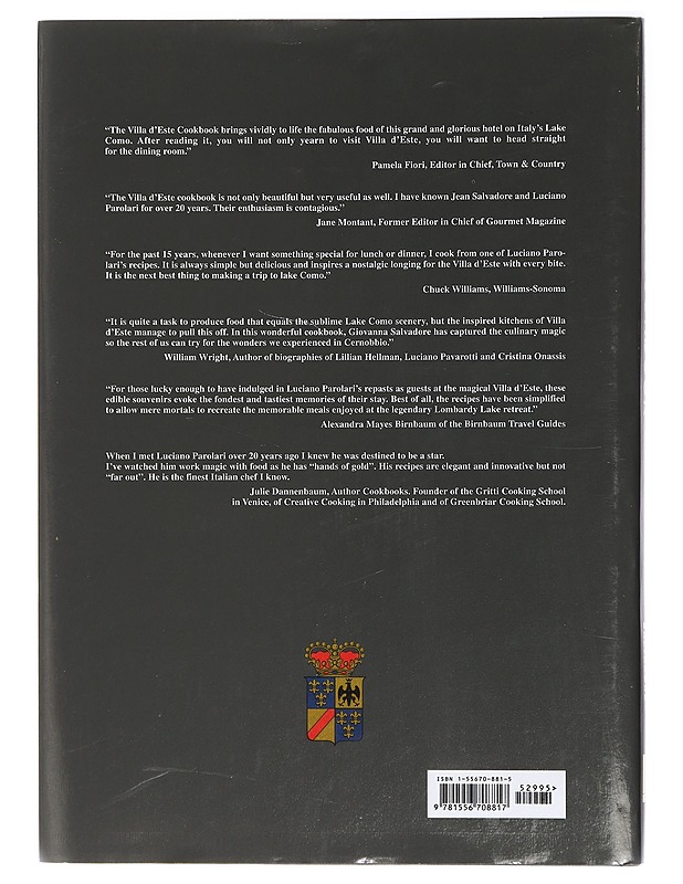 Villa D'Este Cookbook - Jean Govoni Salvadore - Ruokakirjat - 10105416357 - 1