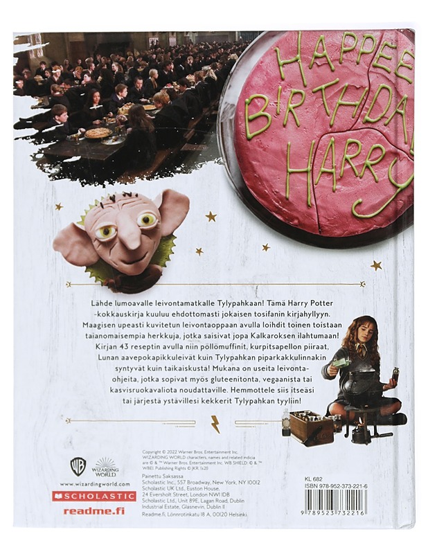 Harry Potter -kokkauskirja - Farrow, Joanna - Ruokakirjat - 10105416364 - 1
