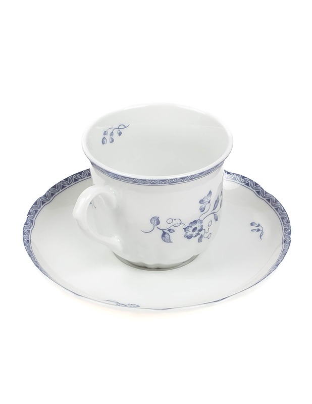 APILANLEHTI Sininen kartano kahvikupit aluslautasilla, 2 settiä - Lautaset ja kulhot - 10105416435 - 1