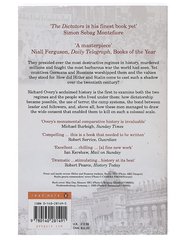 The dictators : Hitler's Germany and Stalin's Russia - Richard Overy - Historiakirjat - 10105416436 - 1
