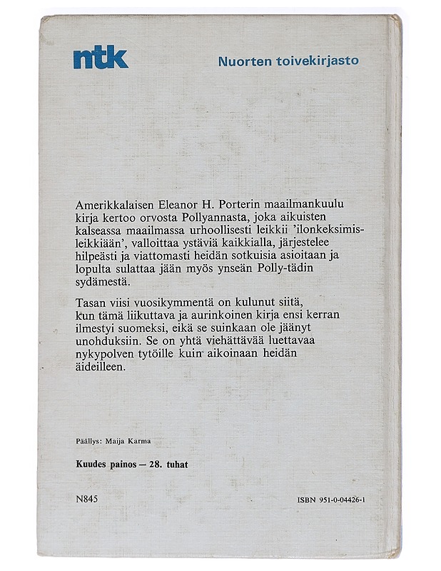 ILOINEN TYTTÖ - PORTER, ELEANOR H. - Romaanit ja novellit - 10105416440 - 1