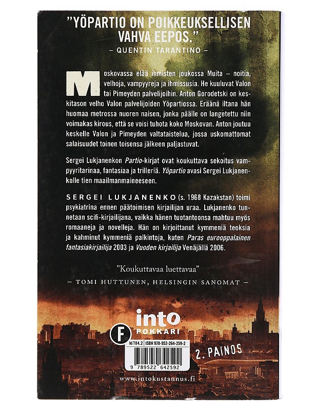 Yöpartio - Lukjanenko, Sergei - Fantasia- ja scifi - 10105416472 - 1