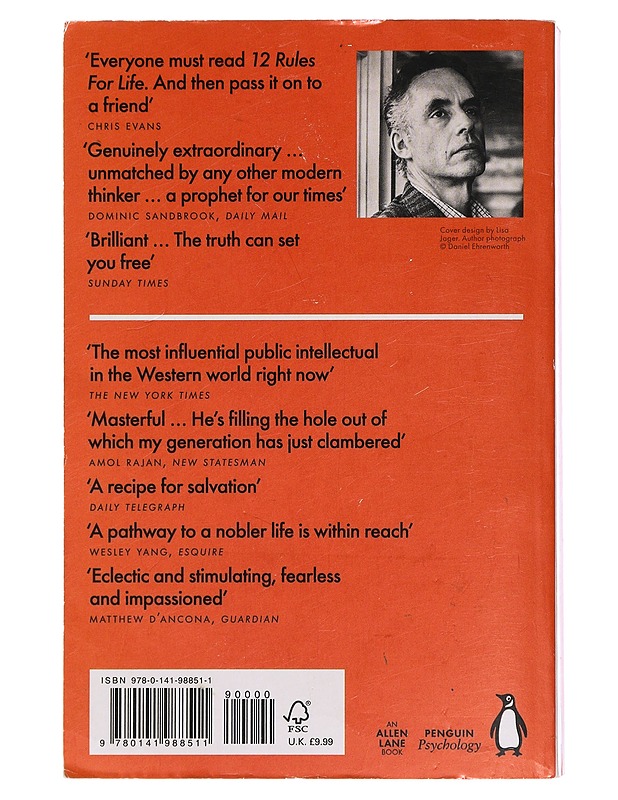 12 rules for life / an antidote to chaos - Peterson, Jordan B. - Tietokirjat ja oppaat - 10105416475 - 1