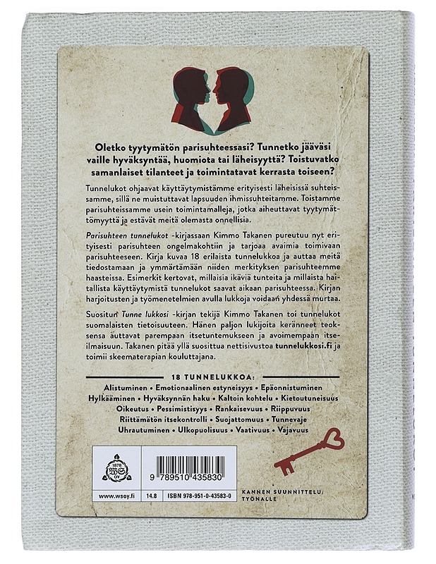 Parisuhteen tunnelukot : avaimia toimivaan rakkauteen - Kimmo Takanen - Tietokirjat ja oppaat - 10105416481 - 1