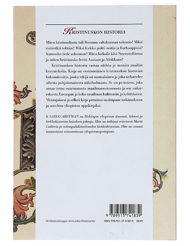 Kristinuskon historia - Arffman, Kaarlo - Historiakirjat - 10105416486 - 1