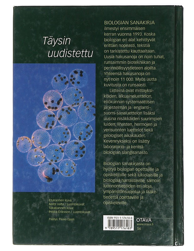 Biologian sanakirja - Tirri, Rauno - Lemmikki- ja luontokirjat - 10105416559 - 1