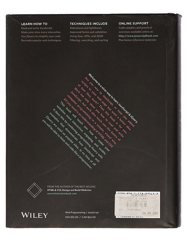 JavaScript & jQuery: Interactive Front-End Web Development - Ducket, Jon - Tietokirjat ja oppaat - 10105416598 - 1