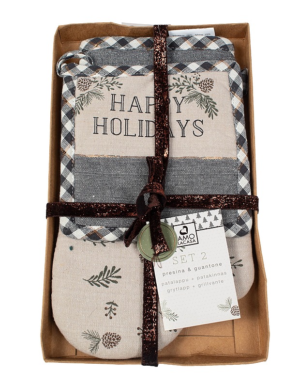 AMO LA CASA patalappu ja patakinnas - Joulutuotteet - 10105416610 - 0