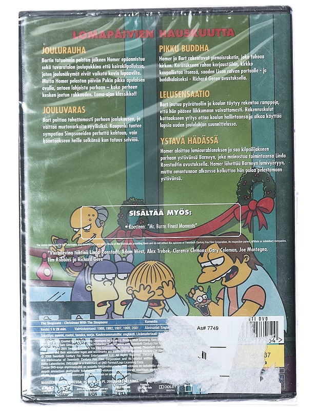Simpsoneiden Joulu - DVD - DVD-elokuvat - 10105416625 - 1