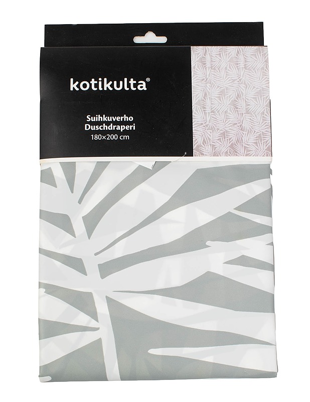 KOTIKULTA suihkuverho, 180 x 200 cm - Muut kodintekstiilit - 10105416657 - 0