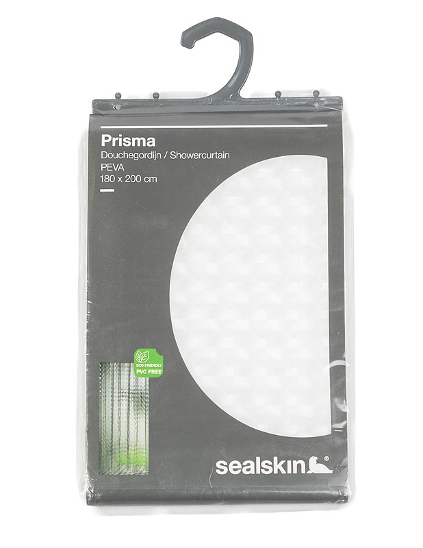 SEALSKIN Prisma suihkuverho, 180 x 200 cm - Muut kodintekstiilit - 10105416666 - 0