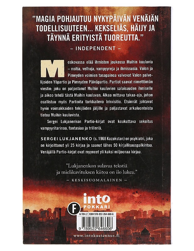 Hämärän partio - Lukjanenko, Sergei - Fantasia- ja scifi - 10105416684 - 1