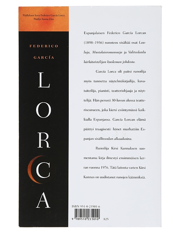 Mustalaisromansseja - Federico García Lorca - Romaanit ja novellit - 10105416721 - 1