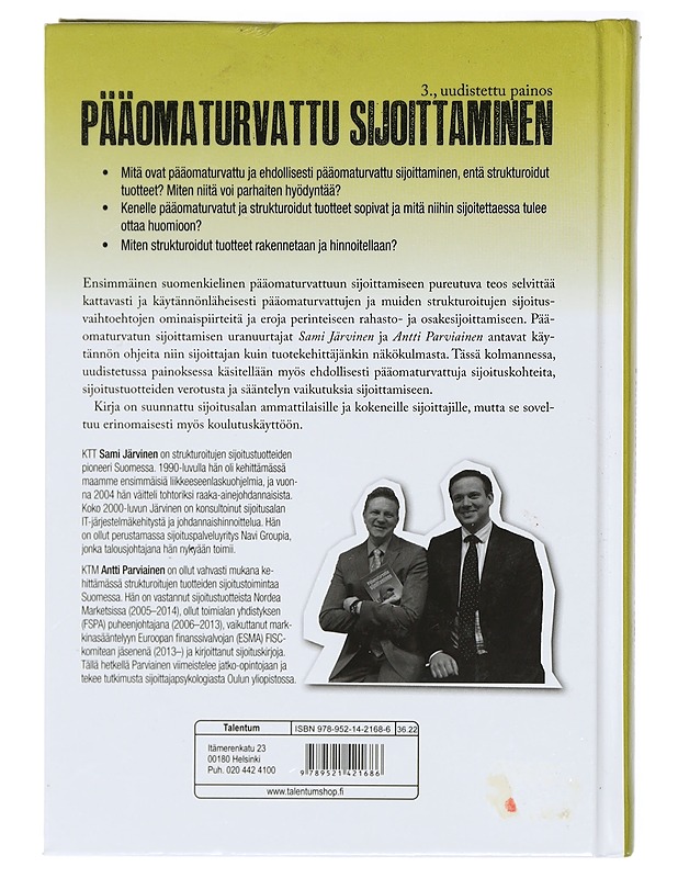 Pääomaturvattu sijoittaminen - Järvinen, Sami - Tietokirjat ja oppaat - 10105416744 - 1