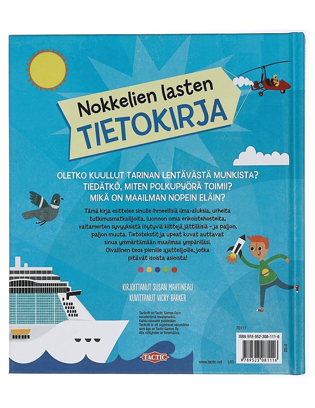 Nokkelien lasten tietokirja - Martineau, Susan - Lastenkirjat - 10105416745 - 1